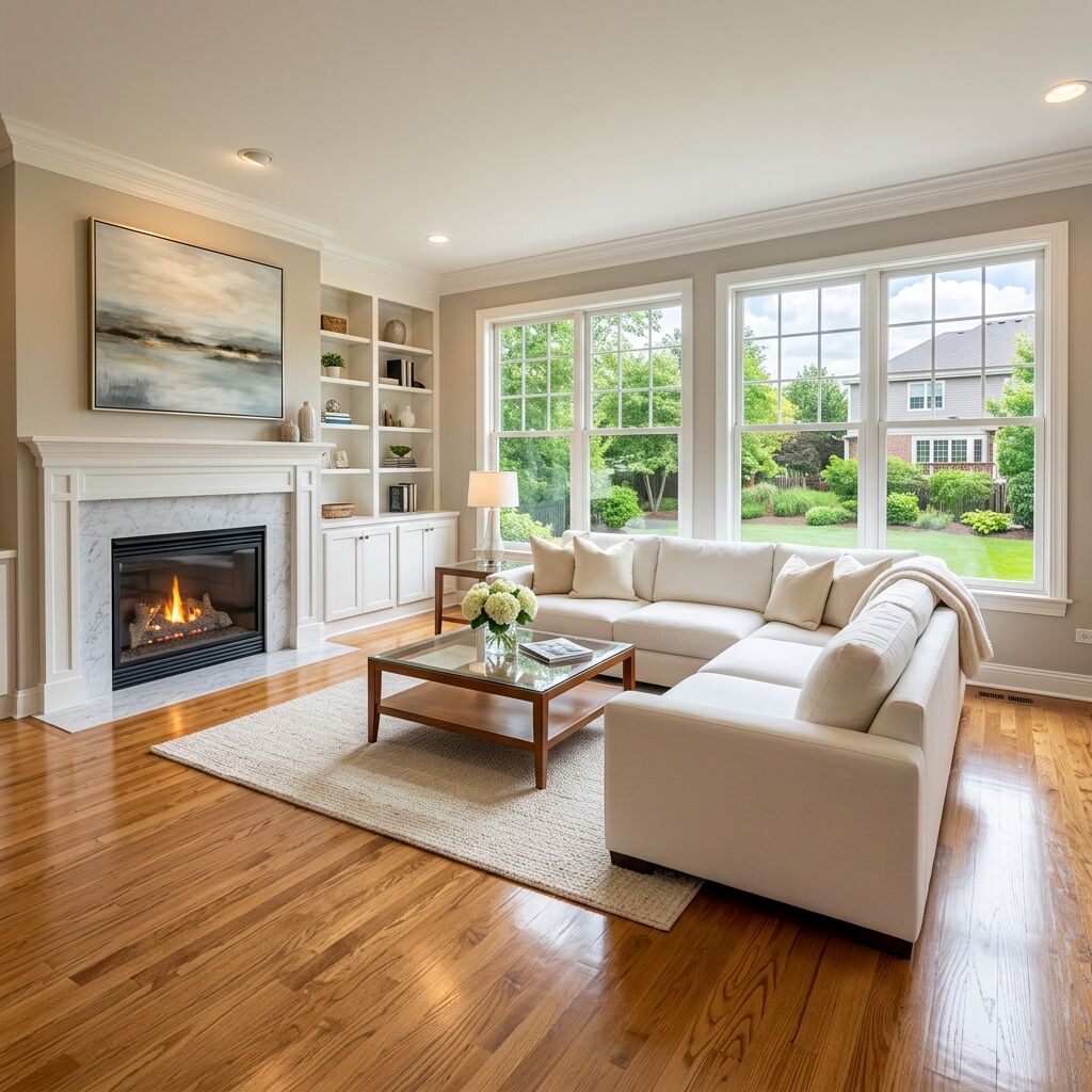 Professionally cleaned home interior by Effingham Office Maids in Effingham County, IL