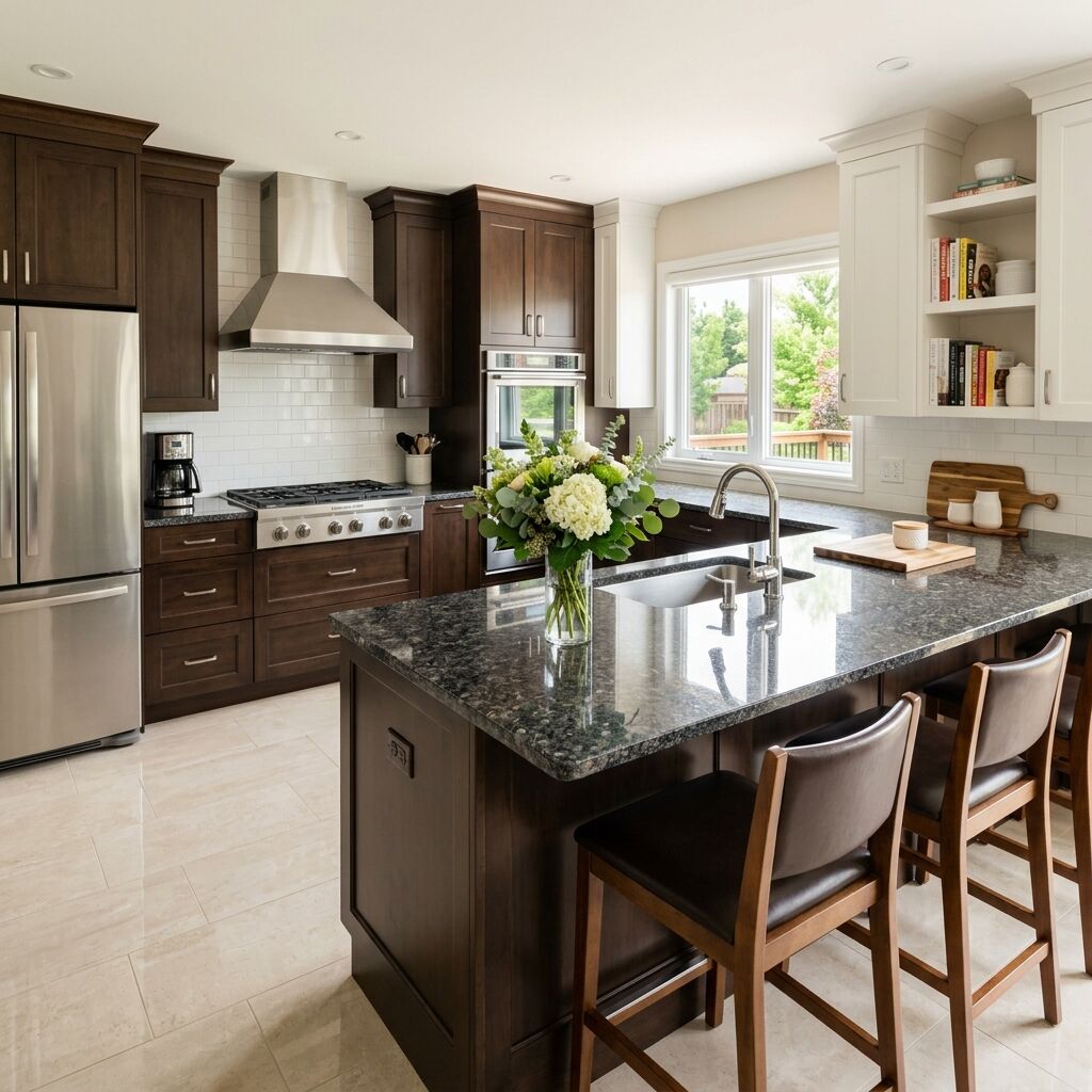 Sparkling clean kitchen in a residential home in Effingham County IL